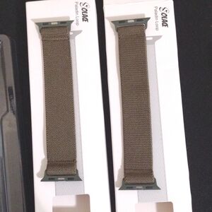 2 Solace nylon band 4 Apple or other smart watches 38/40/41 mm. Both included